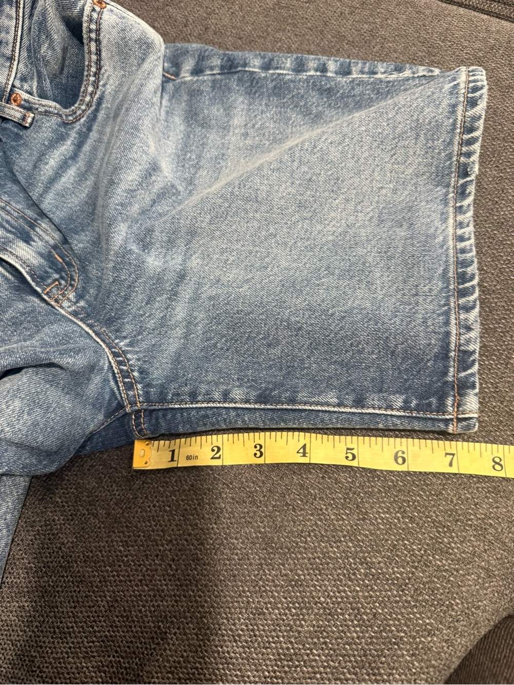 American Eagle Outfitters blue high-rise denim shorts - Picture 6 of 11